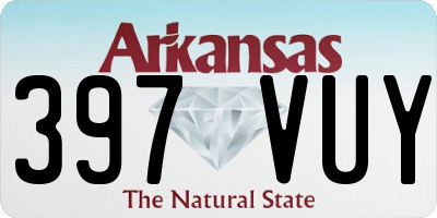 AR license plate 397VUY