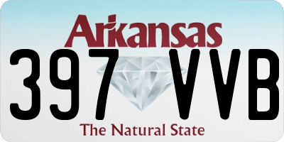 AR license plate 397VVB