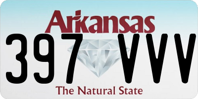 AR license plate 397VVV