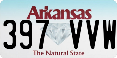 AR license plate 397VVW