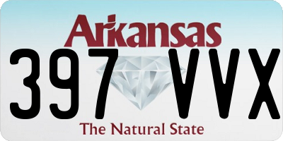 AR license plate 397VVX