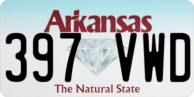 AR license plate 397VWD