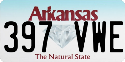 AR license plate 397VWE