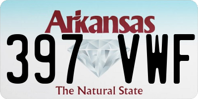AR license plate 397VWF