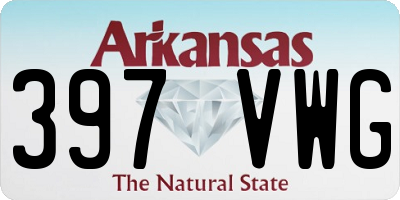 AR license plate 397VWG