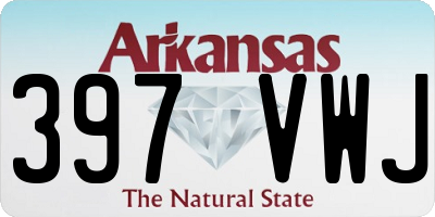 AR license plate 397VWJ