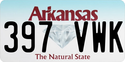 AR license plate 397VWK