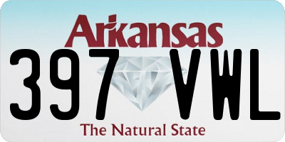 AR license plate 397VWL