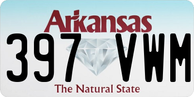 AR license plate 397VWM