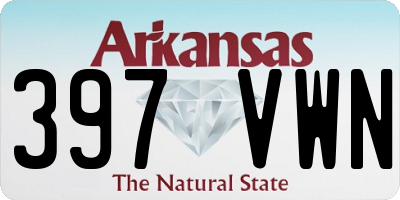 AR license plate 397VWN
