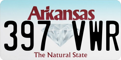 AR license plate 397VWR