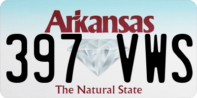 AR license plate 397VWS