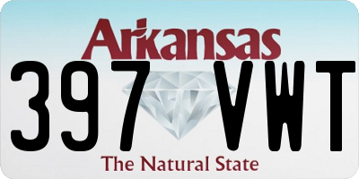 AR license plate 397VWT