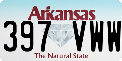 AR license plate 397VWW