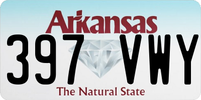 AR license plate 397VWY