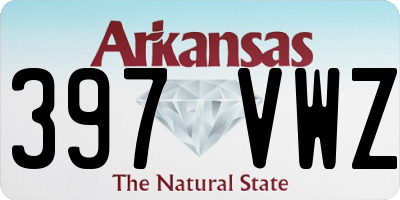 AR license plate 397VWZ