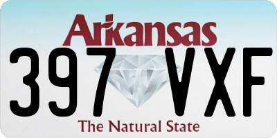AR license plate 397VXF
