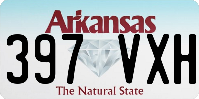 AR license plate 397VXH
