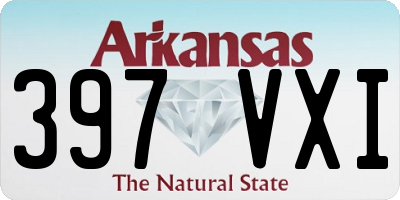 AR license plate 397VXI