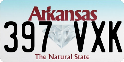 AR license plate 397VXK