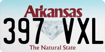 AR license plate 397VXL