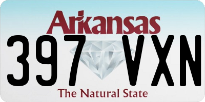 AR license plate 397VXN