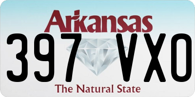 AR license plate 397VXO