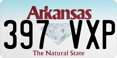 AR license plate 397VXP