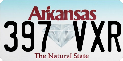 AR license plate 397VXR