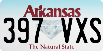 AR license plate 397VXS