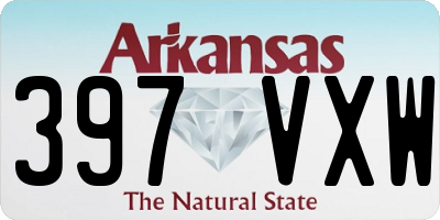 AR license plate 397VXW