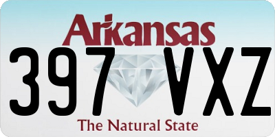AR license plate 397VXZ
