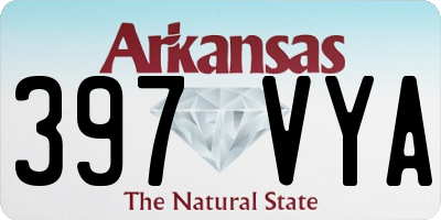 AR license plate 397VYA