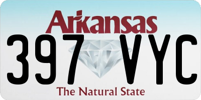 AR license plate 397VYC