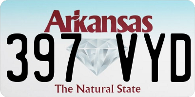 AR license plate 397VYD
