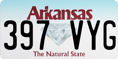 AR license plate 397VYG