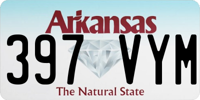 AR license plate 397VYM