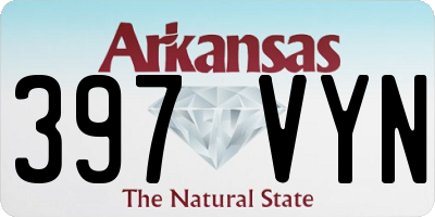 AR license plate 397VYN
