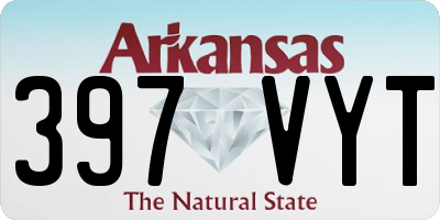AR license plate 397VYT
