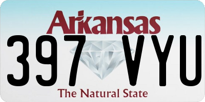 AR license plate 397VYU