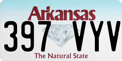 AR license plate 397VYV