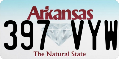 AR license plate 397VYW