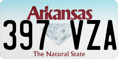 AR license plate 397VZA