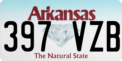 AR license plate 397VZB