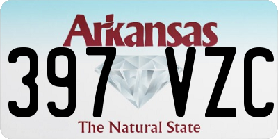 AR license plate 397VZC