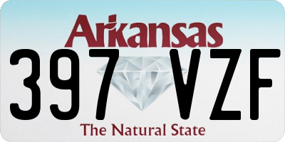 AR license plate 397VZF