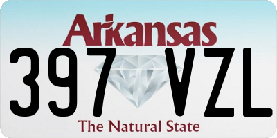 AR license plate 397VZL