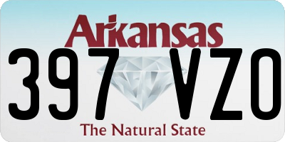 AR license plate 397VZO