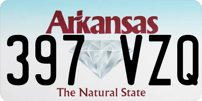 AR license plate 397VZQ