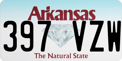 AR license plate 397VZW